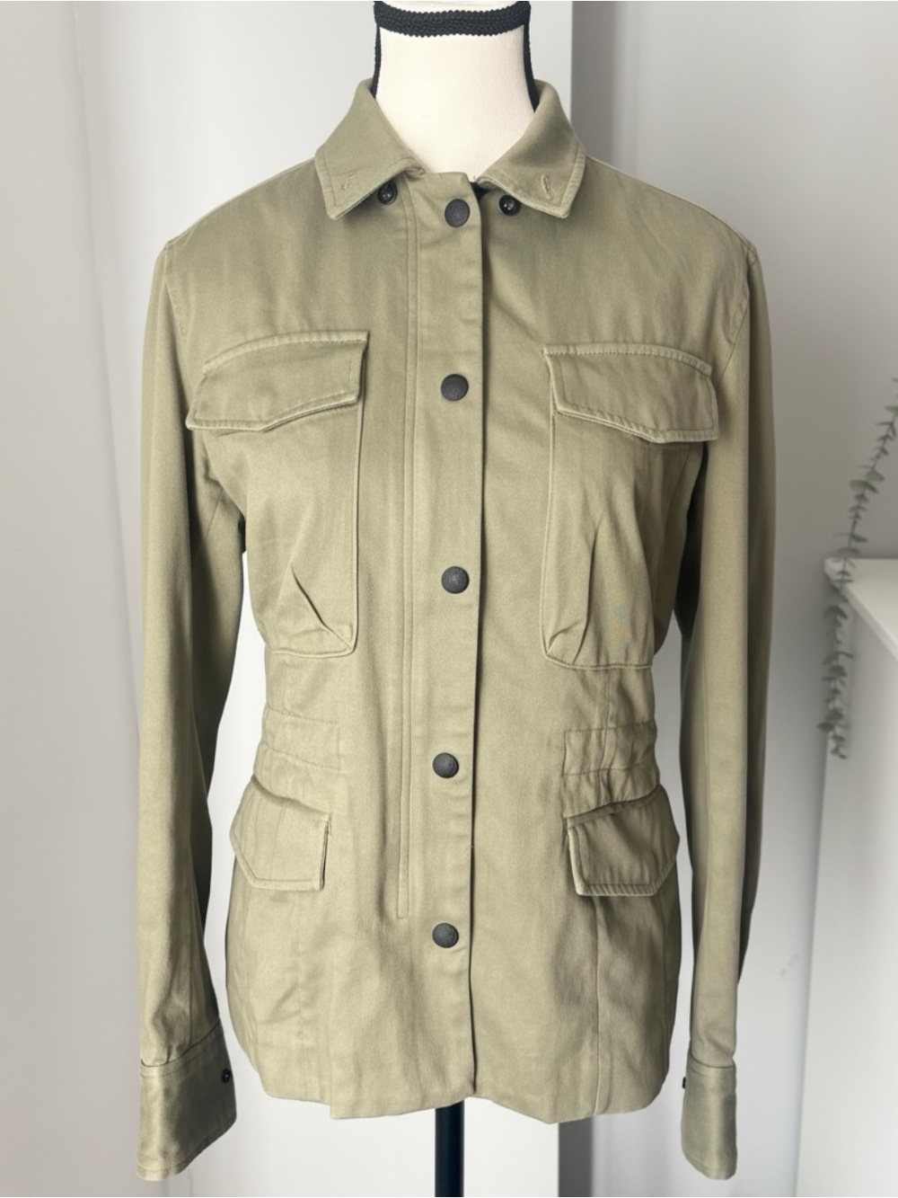 rag & bone Mercer Style Olive Field Jacket Cotton Made in USA Size 4